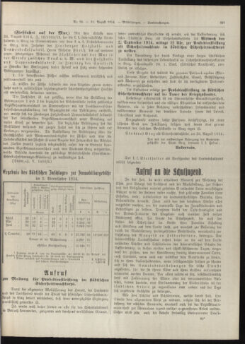 Amtsblatt der landesfürstlichen Hauptstadt Graz 19140831 Seite: 3