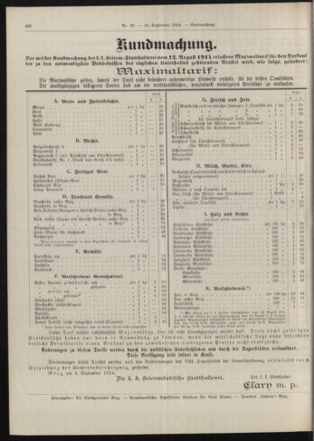 Amtsblatt der landesfürstlichen Hauptstadt Graz 19140910 Seite: 6