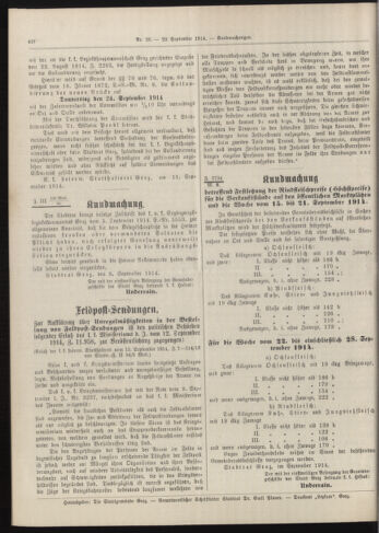 Amtsblatt der landesfürstlichen Hauptstadt Graz 19140920 Seite: 8