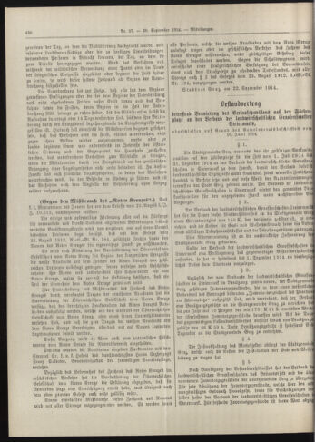 Amtsblatt der landesfürstlichen Hauptstadt Graz 19140930 Seite: 4