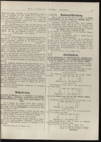 Amtsblatt der landesfürstlichen Hauptstadt Graz 19141010 Seite: 5