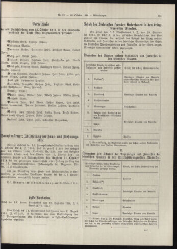 Amtsblatt der landesfürstlichen Hauptstadt Graz 19141020 Seite: 3