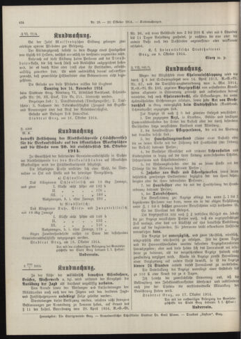 Amtsblatt der landesfürstlichen Hauptstadt Graz 19141020 Seite: 6