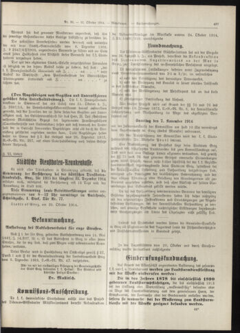 Amtsblatt der landesfürstlichen Hauptstadt Graz 19141031 Seite: 3