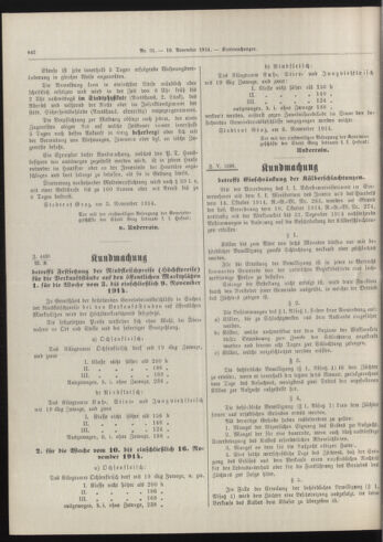 Amtsblatt der landesfürstlichen Hauptstadt Graz 19141110 Seite: 4