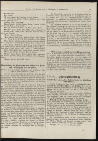 Amtsblatt der landesfürstlichen Hauptstadt Graz 19141120 Seite: 3