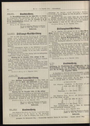 Amtsblatt der landesfürstlichen Hauptstadt Graz 19141210 Seite: 6