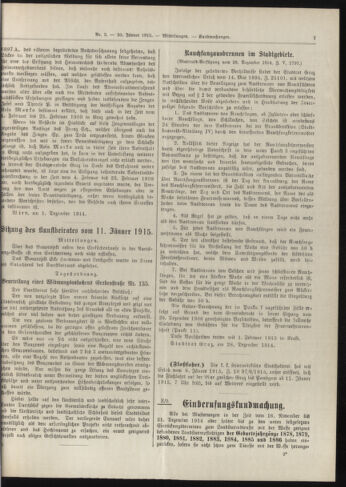 Amtsblatt der landesfürstlichen Hauptstadt Graz 19150120 Seite: 3