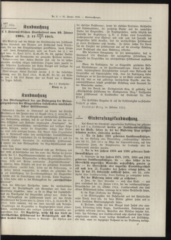 Amtsblatt der landesfürstlichen Hauptstadt Graz 19150131 Seite: 3