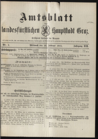 Amtsblatt der landesfürstlichen Hauptstadt Graz