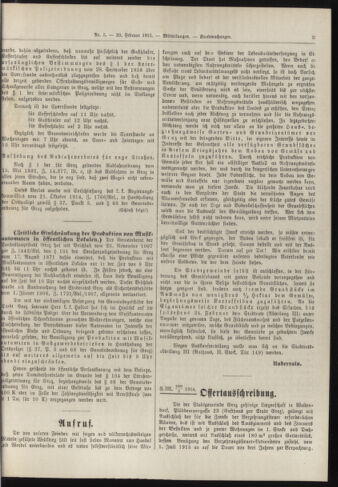 Amtsblatt der landesfürstlichen Hauptstadt Graz 19150220 Seite: 15