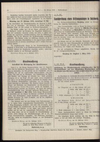 Amtsblatt der landesfürstlichen Hauptstadt Graz 19150220 Seite: 16