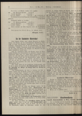 Amtsblatt der landesfürstlichen Hauptstadt Graz 19150320 Seite: 4