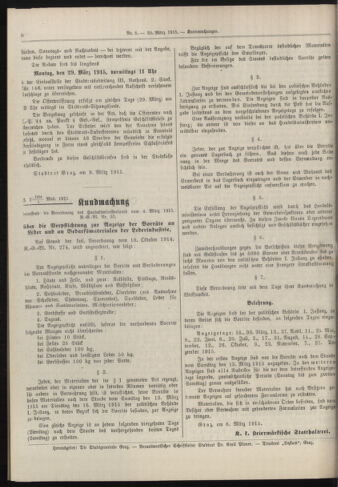 Amtsblatt der landesfürstlichen Hauptstadt Graz 19150320 Seite: 6