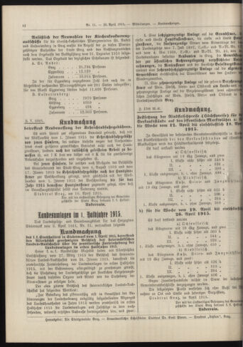 Amtsblatt der landesfürstlichen Hauptstadt Graz 19150420 Seite: 6