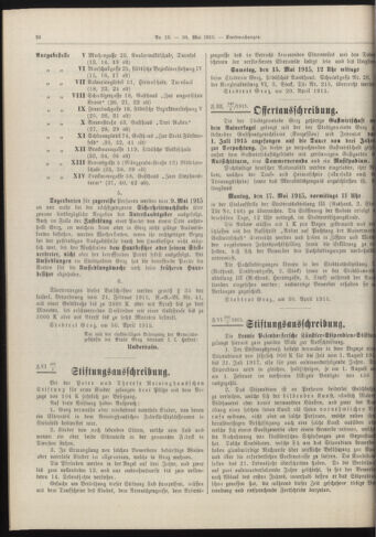 Amtsblatt der landesfürstlichen Hauptstadt Graz 19150510 Seite: 6