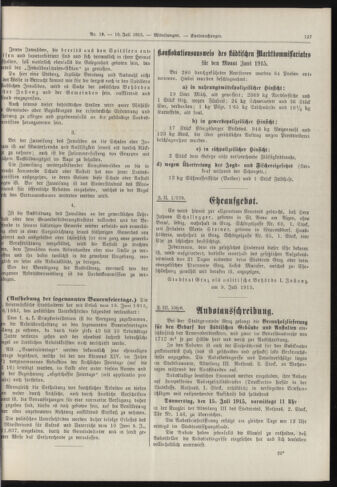 Amtsblatt der landesfürstlichen Hauptstadt Graz 19150710 Seite: 3