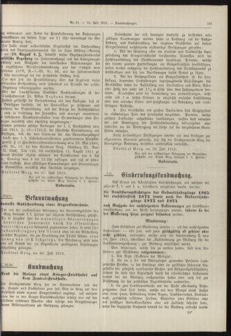 Amtsblatt der landesfürstlichen Hauptstadt Graz 19150731 Seite: 3