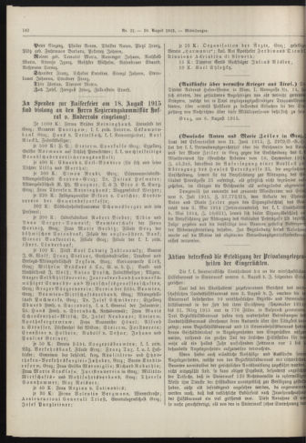 Amtsblatt der landesfürstlichen Hauptstadt Graz 19150810 Seite: 2