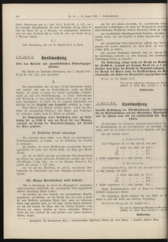 Amtsblatt der landesfürstlichen Hauptstadt Graz 19150820 Seite: 4