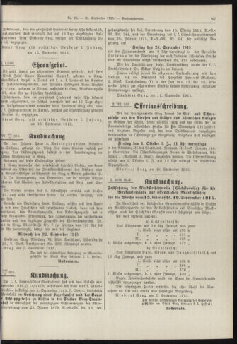 Amtsblatt der landesfürstlichen Hauptstadt Graz 19150920 Seite: 7