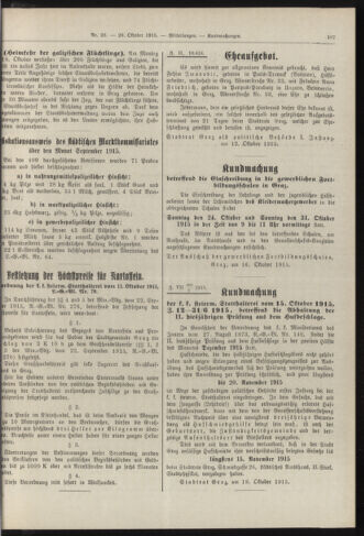 Amtsblatt der landesfürstlichen Hauptstadt Graz 19151020 Seite: 5