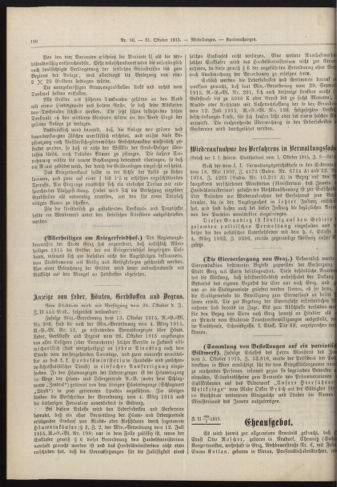 Amtsblatt der landesfürstlichen Hauptstadt Graz 19151031 Seite: 2