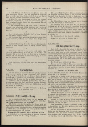 Amtsblatt der landesfürstlichen Hauptstadt Graz 19151120 Seite: 4