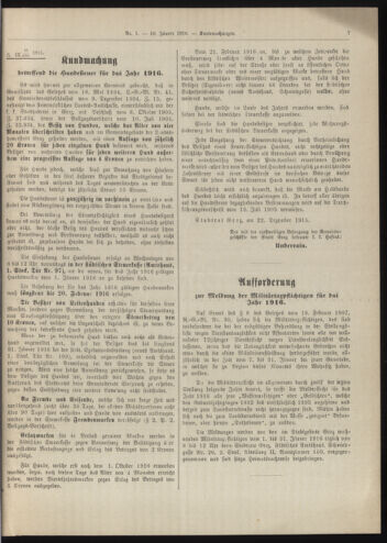 Amtsblatt der landesfürstlichen Hauptstadt Graz 19160110 Seite: 7