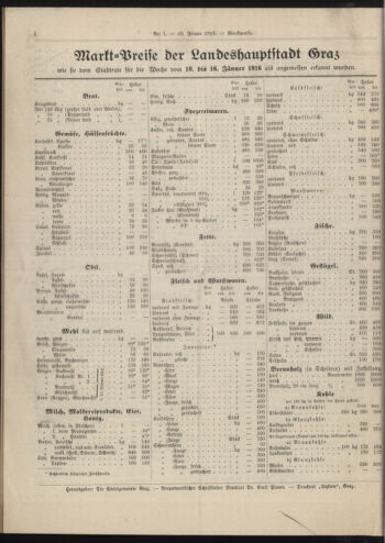 Amtsblatt der landesfürstlichen Hauptstadt Graz 19160110 Seite: 8