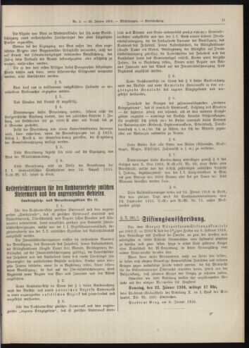 Amtsblatt der landesfürstlichen Hauptstadt Graz 19160120 Seite: 3