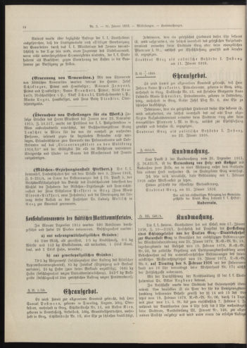 Amtsblatt der landesfürstlichen Hauptstadt Graz 19160131 Seite: 2