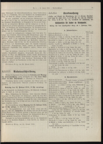 Amtsblatt der landesfürstlichen Hauptstadt Graz 19160131 Seite: 3