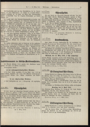 Amtsblatt der landesfürstlichen Hauptstadt Graz 19160310 Seite: 5