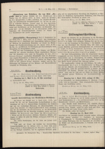 Amtsblatt der landesfürstlichen Hauptstadt Graz 19160320 Seite: 4