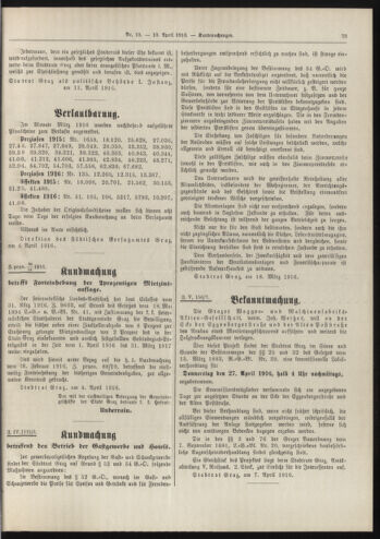 Amtsblatt der landesfürstlichen Hauptstadt Graz 19160410 Seite: 5