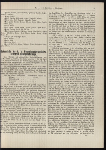 Amtsblatt der landesfürstlichen Hauptstadt Graz 19160520 Seite: 3