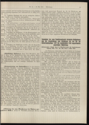 Amtsblatt der landesfürstlichen Hauptstadt Graz 19160520 Seite: 5