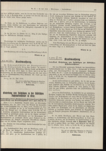 Amtsblatt der landesfürstlichen Hauptstadt Graz 19160720 Seite: 5