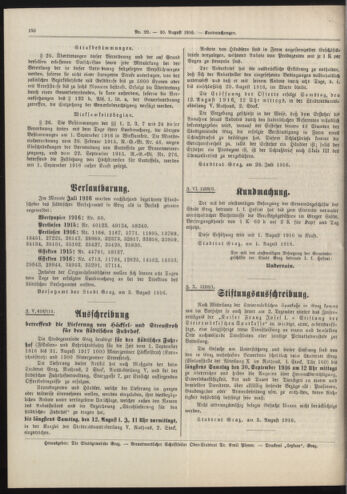 Amtsblatt der landesfürstlichen Hauptstadt Graz 19160810 Seite: 6