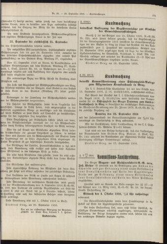 Amtsblatt der landesfürstlichen Hauptstadt Graz 19160920 Seite: 5