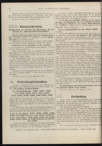 Amtsblatt der landesfürstlichen Hauptstadt Graz 19160920 Seite: 6