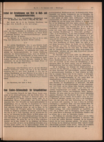 Amtsblatt der landesfürstlichen Hauptstadt Graz 19160930 Seite: 11