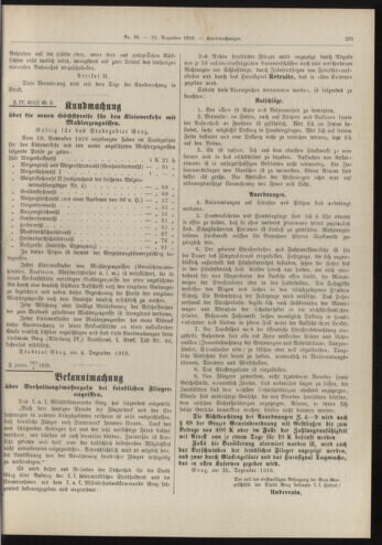 Amtsblatt der landesfürstlichen Hauptstadt Graz 19161231 Seite: 5