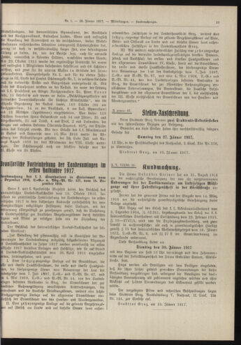 Amtsblatt der landesfürstlichen Hauptstadt Graz 19170120 Seite: 7