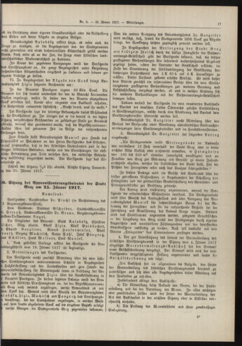 Amtsblatt der landesfürstlichen Hauptstadt Graz 19170131 Seite: 3