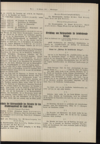 Amtsblatt der landesfürstlichen Hauptstadt Graz 19170210 Seite: 3