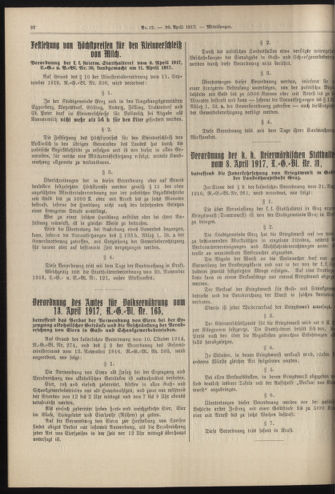 Amtsblatt der landesfürstlichen Hauptstadt Graz 19170430 Seite: 4