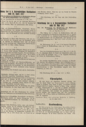 Amtsblatt der landesfürstlichen Hauptstadt Graz 19170610 Seite: 5