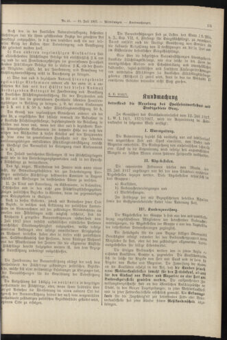 Amtsblatt der landesfürstlichen Hauptstadt Graz 19170731 Seite: 5